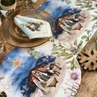 Kit Sousplat + Jogo Americano + Guardanapo Presépio3 - 2 Peça