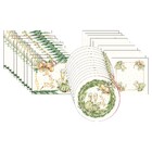 Kit Sousplat + Jogo Americano + Guardanapo Taças - 4 Peças -