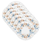 Kit Sousplat Boho Azul/ambar - 12 Peças - Sem Base