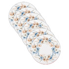 Kit Sousplat Boho Azul/ambar - 6 Peças - Sem Base