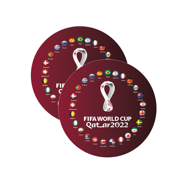 Kit Sousplat Copa Bandeira E Taça - 2 Peças - Com Base