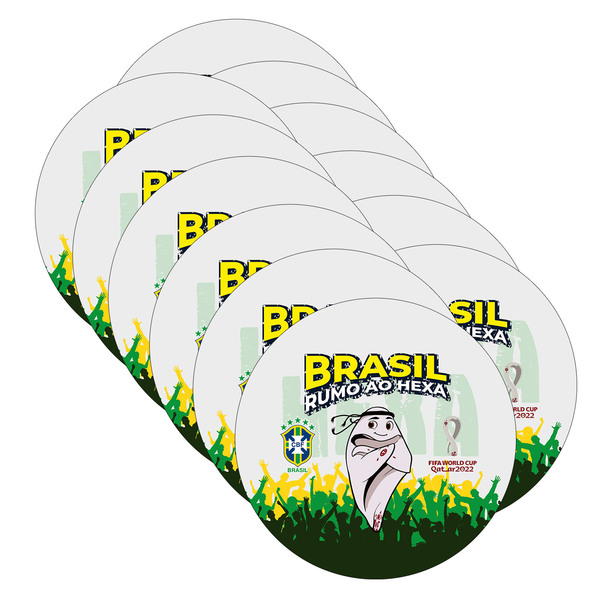 Kit Sousplat Copa Mascote - 12 Peças - Sem Base