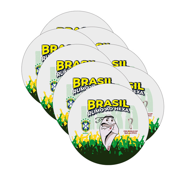 Kit Sousplat Copa Mascote - 8 Peças - Sem Base