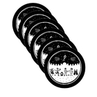 Kit Sousplat Cordel Junino - 1 Peça - Com Base