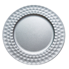 Kit Sousplat Craquelado Prata 33cm 6 Unidades Class Home