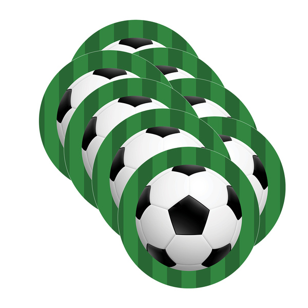 Kit Sousplat Futebol - 8 Peças - Sem Base