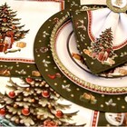 Kit Sousplat Natal Árvore Verde - 6 Peças - Sem Base