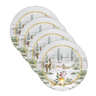 Kit Sousplat Natal Inverno - 4 Peças - Sem Base
