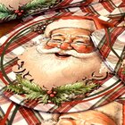 Kit Sousplat Natal Noel Xadrez - 2 Peças - Sem Base