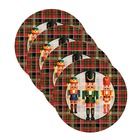 Kit Sousplat Natal Quebra Nozes - 4 Peças - Sem Base