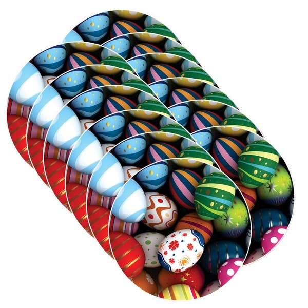 Kit Sousplat Páscoa - 12 Peças - Com Base