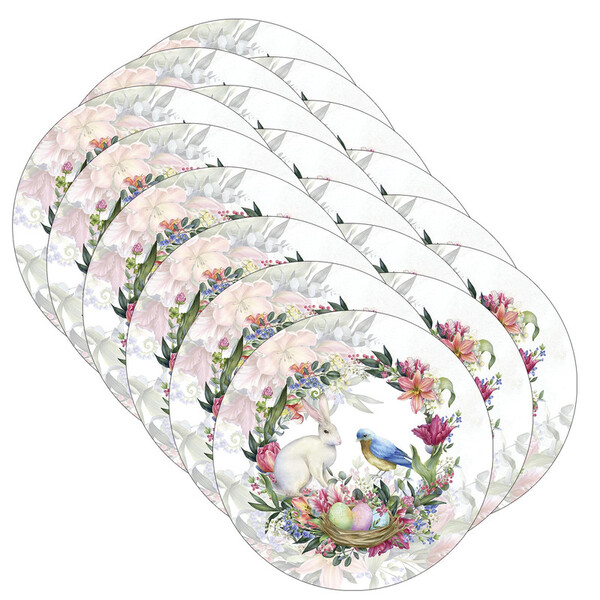 Kit Sousplat Páscoa - 18 Peças - Sem Base