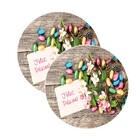 Kit Sousplat Páscoa - 2 Peças - Com Base