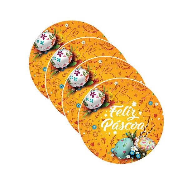 Kit Sousplat Páscoa - 4 Peças - Sem Base