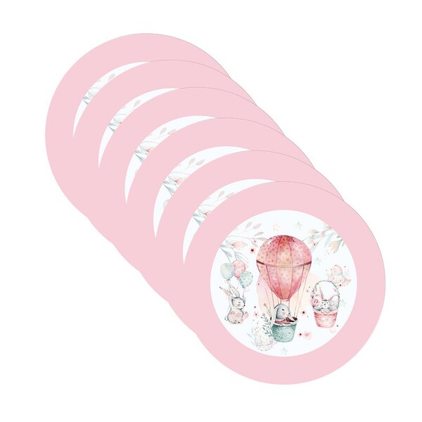 Kit Sousplat Páscoa - 6 Peças - Com Base