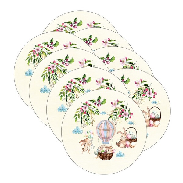 Kit Sousplat Páscoa - 8 Peças - Sem Base