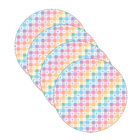 Kit Sousplat Páscoa Arco Íris - 4 Peças - Sem Base