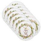 Kit Sousplat Páscoa Coelho Floral - 12 Peças - Sem Base