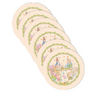 Kit Sousplat Páscoa Coelho Pitter - 6 Peças - Com Base