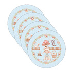 Kit Sousplat Páscoa Cordeiro - 4 Peças - Sem Base