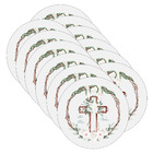 Kit Sousplat Páscoa Cristã - 12 Peças - Sem Base