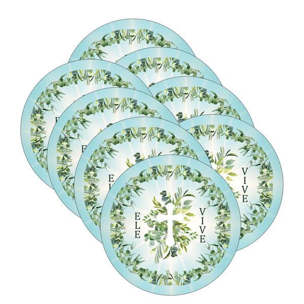 Kit Sousplat Páscoa Ele Vive - 8 Peças - Sem Base