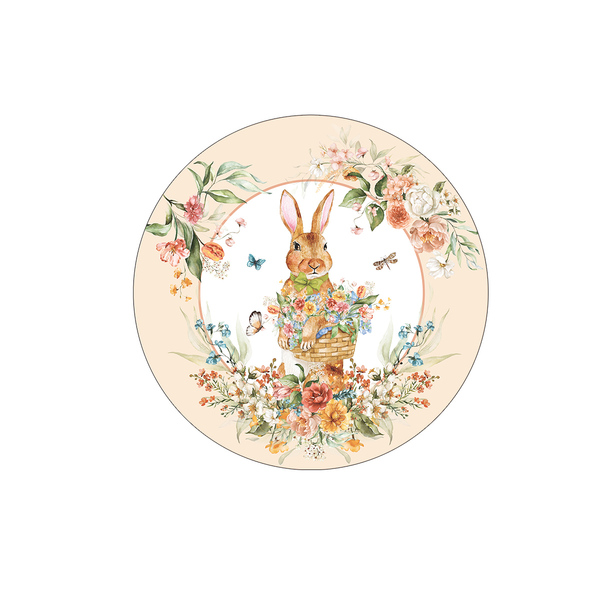 Kit Sousplat Páscoa Jardim - 1 Peça - Sem Base