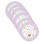 Kit Sousplat Páscoa Lilás - 6 Peças - Com Base