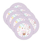 Kit Sousplat Páscoa Lilás - 8 Peças - Com Base