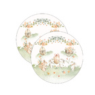 Kit Sousplat Páscoa Menta - 2 Peças - Com Base