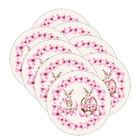 Kit Sousplat Páscoa Sakura - 8 Peças - Sem Base