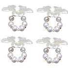 Kit Sousplat Rose Gold Wave, Guardanapo Cambraia De Linho E A