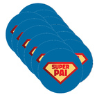 Kit Sousplat Super Pai - 12 Peças - Sem Base