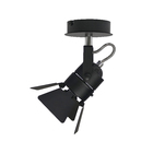 Kit Spot de Sobrepor + Lâmpada Preto Hollywood Inspire