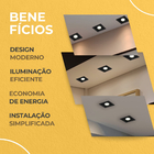 Kit Spot Embutir Quadrado Nordecor Par30 + Lâmpada 9w Irc95 2