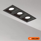 Kit Spot Embutir Recuado Quadrado Direcionável + Lâmpada 5w B