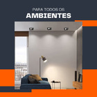 Kit Spot Embutir Recuado Quadrado Direcionável + Lâmpada 5w B