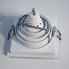 kit spot recuado orientável embutir + led gu10 MR16 6w 3000k