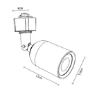 Kit spots p/ trilho br 3xGu10 inspire
