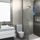 Kit Suporte Banheiro Cantoneira Classic E Porta Shampoo Duplo