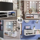 Kit Suporte De Computador Organizador Home Office + Mesinha A