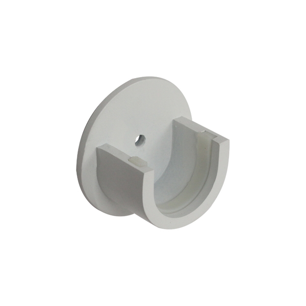 Kit Suporte de cortina 28mm 2 Peças Organic Branco Inspire