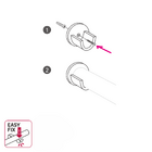 Kit Suporte de cortina 28mm 2 Peças Organic Branco Inspire