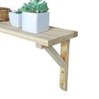 Kit Suporte Mão Francesa 2 Unid 25a X 3l X 17p Em Madeira De