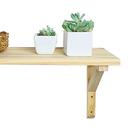 Kit Suporte Mão Francesa 2 Unid 25a X 3l X 17p Em Madeira De