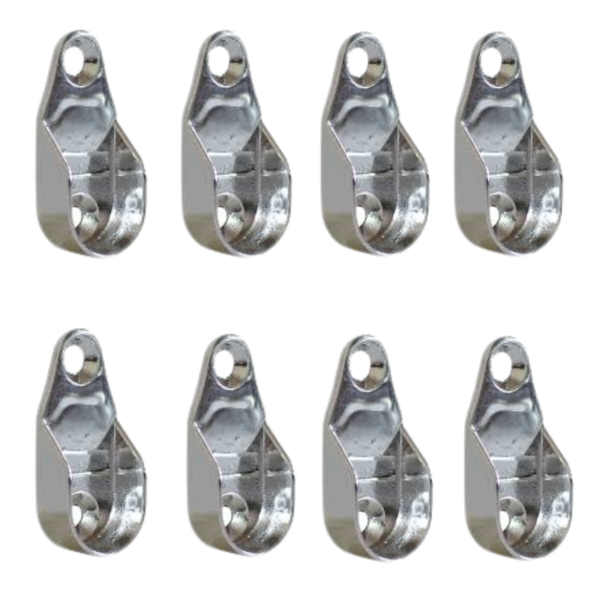 Kit Suporte Metálico Lateral Para Cabideiro 8 Un