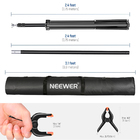 Kit Suporte Pano Fundo Neewer Foto Estudio 3m/2m Preto