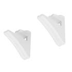 Kit Suporte Plstico para Prateleira Brasforma 8x8x2cm Plstico Branco KTBS-01B