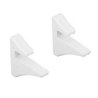 Kit Suporte Plstico para Prateleira Brasforma 8x8x2cm Plstico Branco KTBS-01B