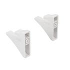 Kit Suporte Plstico para Prateleira Brasforma 8x8x2cm Plstico Branco KTBS-01B
